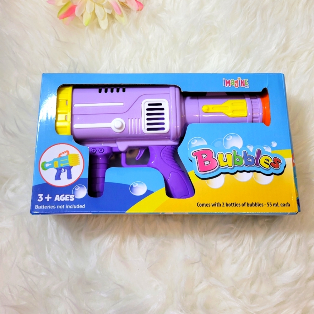 Outdoor Bubble Machine 32 Hole Rocket Boom Bazooka Bubble Gun For Children